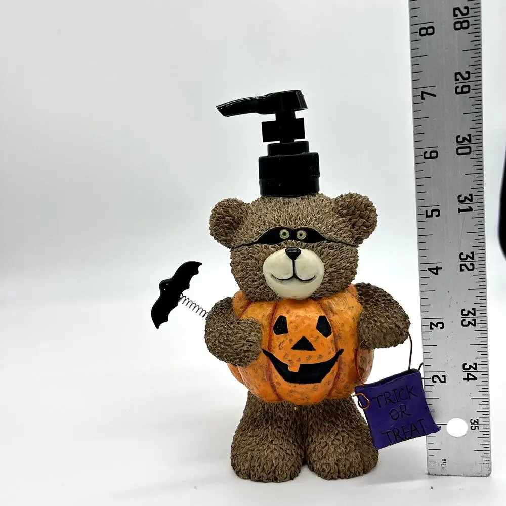Halloween Soap Dispenser Pump Pumpkin Teddy Bear Jack O Lantern Bat Decoration